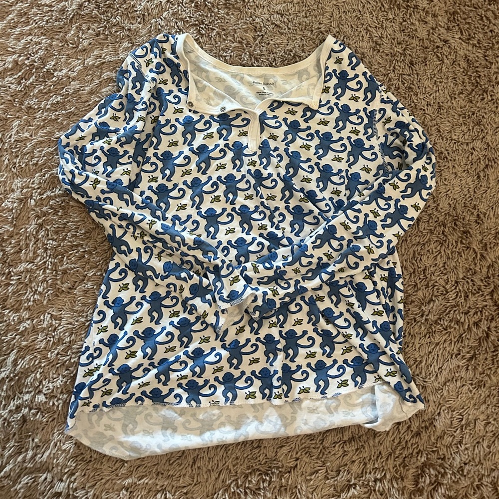 Roller rabbit pajama top